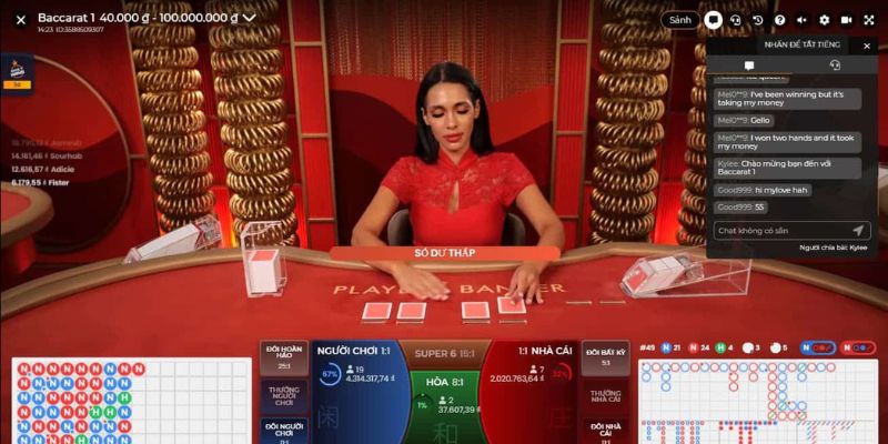 Đến với casio ko thể nhắc thiếu đến game bài Baccarat