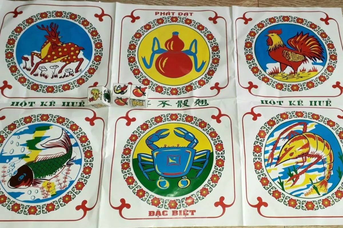 con nai, con hổ đâu là hình ảnh xuất hiện trong bộ bầu cua